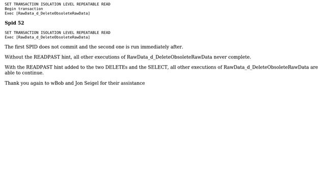 Databases: Is there anyway to make this stored procedure thread safe? смотреть онлайн