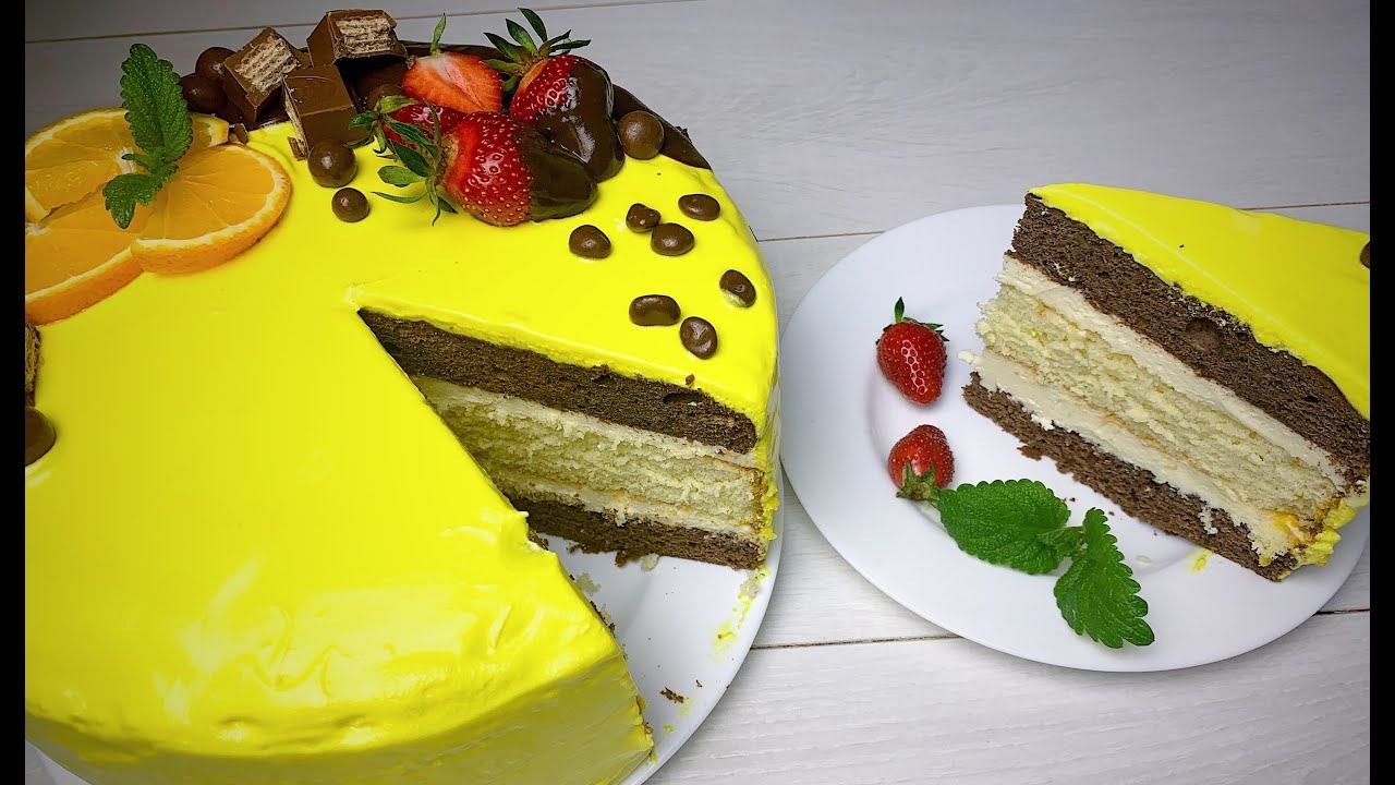 Красивый и вкусный ТОРТ с Бисквитными коржами, Который сможет приготовить Каждый! смотреть онлайн