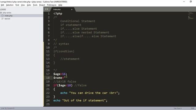 If Statement in php | PHP tutorial in hindi смотреть онлайн