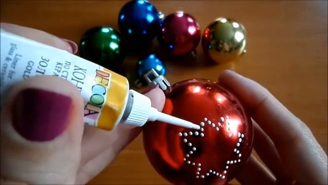 УКРАШЕНИЕ НОВОГОДНИХ ШАРОВ смотреть онлайн