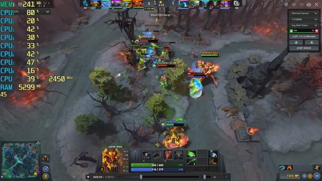 Dota 2 On AMD Ryzen 5 2500U Radeon Vega 8 Mobile Graphics HP ENVY x360 смотреть онлайн