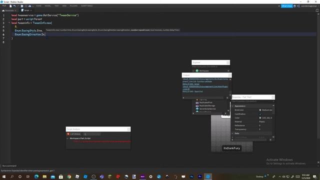 How to animate a part in Roblox Studio | Tween Service смотреть онлайн