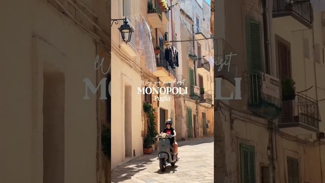 Monopoli is a charming beach town in the Puglia region of Italy ?? #monopoli #puglia #italy смотреть онлайн