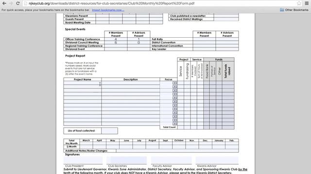 How to fill out the Club Monthly Report Form смотреть онлайн