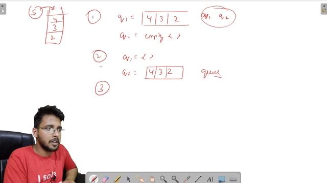 Implement Stack using Queues | Queue in Data Structure & Algorithms | Interview Question Hello Worl смотреть онлайн