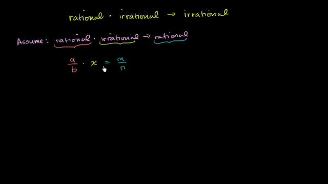 Proof that rational times irrational is irrational | Algebra I | Khan Academy смотреть онлайн