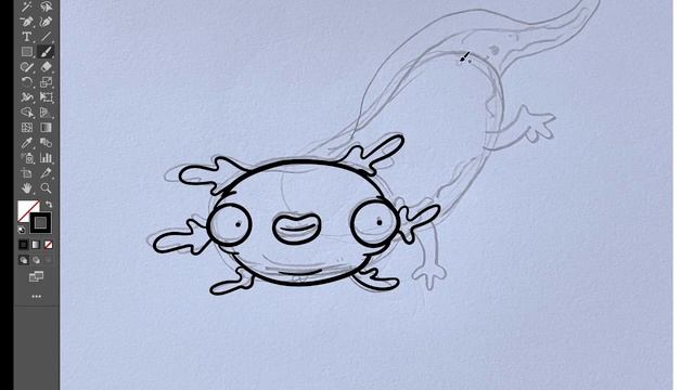 Drawing the BLUE AXOLOTL from MINECRAFT! смотреть онлайн