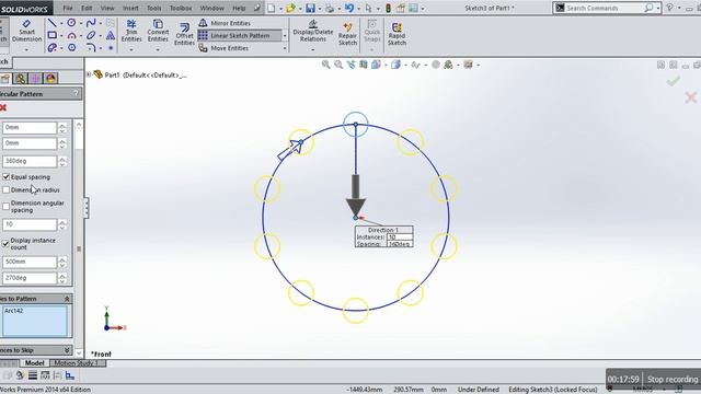 solidworks learning lesson 13 how to mirror, pattern,copy or move sketch. смотреть онлайн