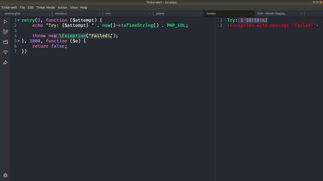 Laravel Advanced - Retry Helper Function - How To Use It and How It Works смотреть онлайн