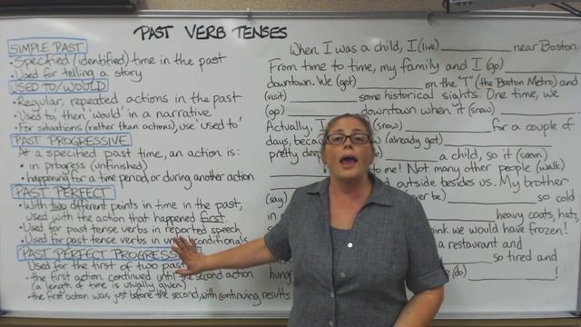 Past Verb Tenses смотреть онлайн