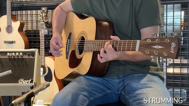 Cort Earth 60 The Most Affordable Acoustic Guitar with SOLID TOP Sound Test (No effect!) смотреть онлайн