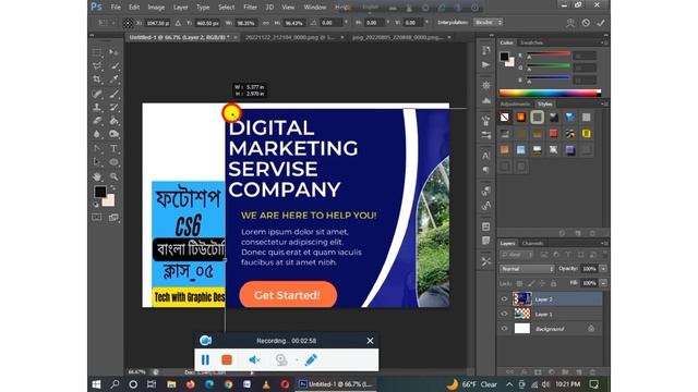Adobe Photoshop CS6(Free Transform) Bangla tutorial Part 05 Tech With Graphic Design$. смотреть онлайн
