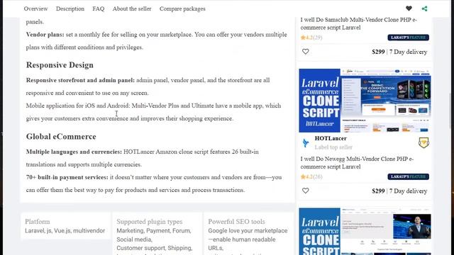 I well Do Amazon Multi-Vendor Clone PHP e-commerce script Laravel смотреть онлайн