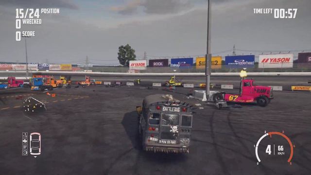 Wreckfest Battle Bus vs 23 Big Rig смотреть онлайн
