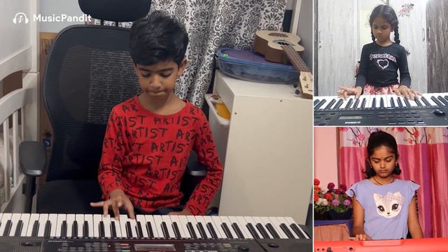 One Love - Bob Marley (Cover) | Music Pandit Online Keyboard Students' Performance смотреть онлайн