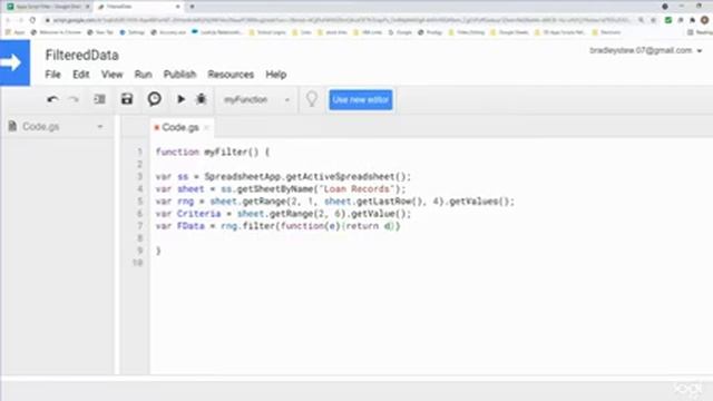 Google Apps Script Filter Range смотреть онлайн