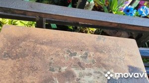 Молотковая эмаль на ограду, отличный результат!