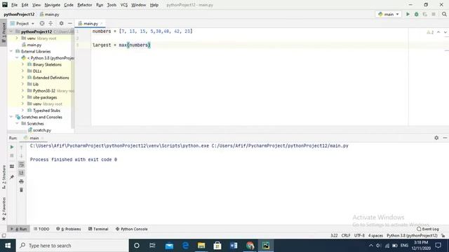 use of max and min function in python смотреть онлайн