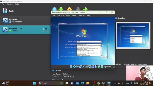 Tutorial Instalasi Windows 7 Ultimate Di oracle vm Virtualbox смотреть онлайн