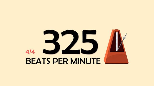 325 BPM 4/4 Metronome смотреть онлайн