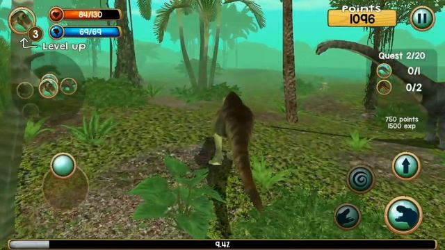 Играем в СИМУЛЯТОР ДИНОЗАВРА охотимся на динозавров мобильная игра - Tyrannosaurus Rex Sim 3D смотреть онлайн