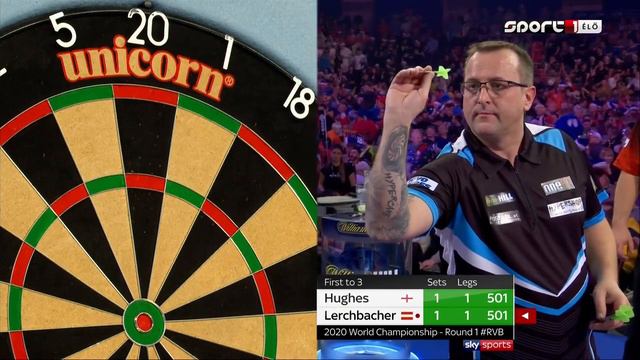 10) Jamie Hughes vs Zoran Lerchbacher 2020 PDC World Darts Championship 2019.12.14 Round 1 смотреть онлайн