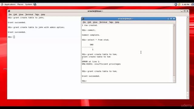 067 Oracle DBA Complete Tutorial - System Privileges Demo смотреть онлайн