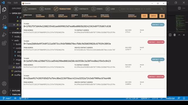 Deploying Contract on Ganache using Truffle | Truffle Full Course | Part-7 | Hindi смотреть онлайн