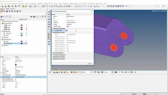 Hypermesh Bolt Pretension Analysis [Optistruct Tutorial] смотреть онлайн