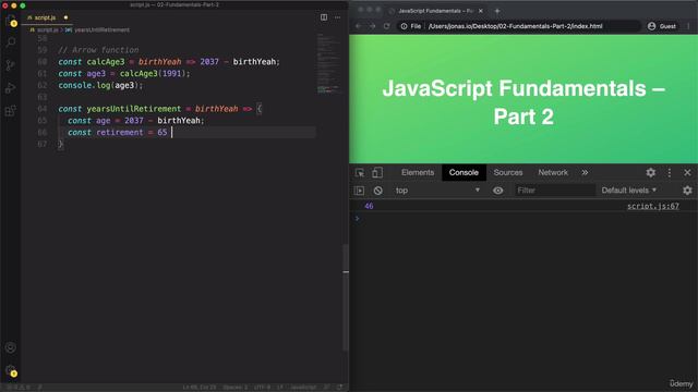 035 Arrow Functions смотреть онлайн