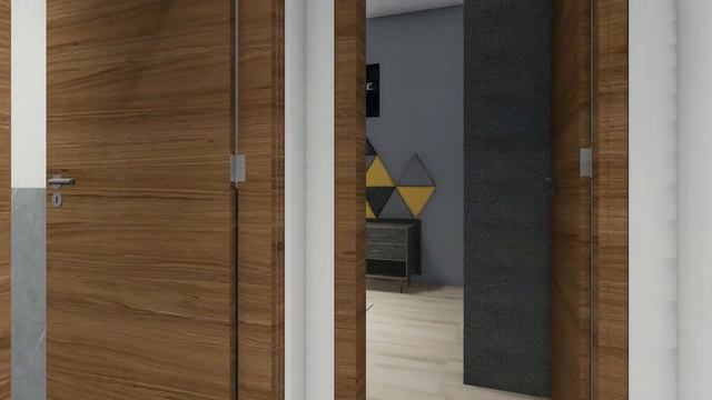 PLANTA 130 -  PLANTA 3D | CASA TÉRREA POPULAR COM FACHADA MODERNA E 03 QUARTOS