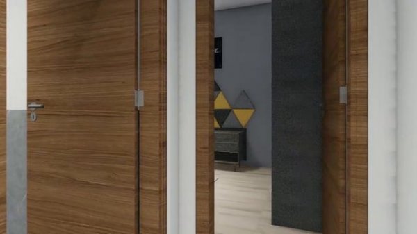 PLANTA 130 -  PLANTA 3D | CASA TÉRREA POPULAR COM FACHADA MODERNA E 03 QUARTOS