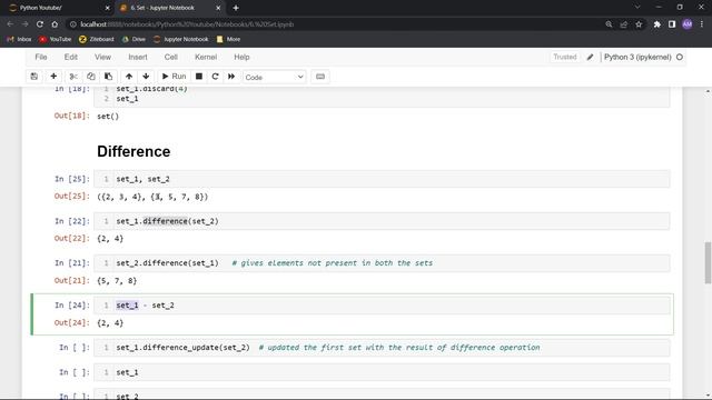 7. Set (In Python) смотреть онлайн