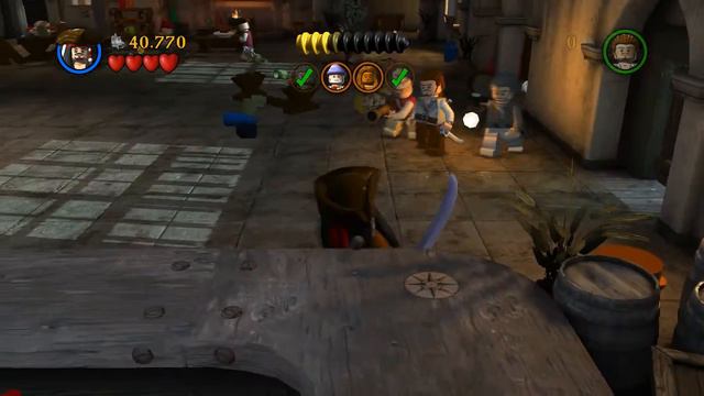 Lego Pirates of Carribean (PC). Ностальгический Марафон. Часть 1. Проклятие Чёрной Жемчужины (100%) смотреть онлайн