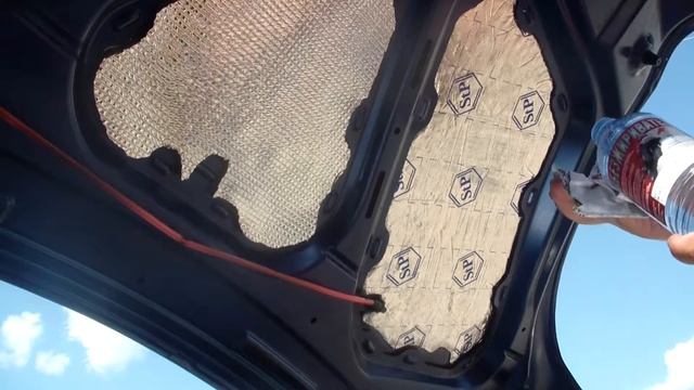 Чери Кимо шумоизоляция капота