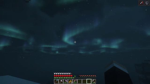 Aurora in minecraft (using BSL Shaders) смотреть онлайн