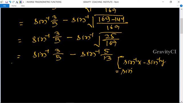 Q3 | Prove that sin^(-1)3/5-cos^(-1)12/13=sin^(-1)16/65 | Sin inverse 3 upon 5 minus Cos inverse смотреть онлайн