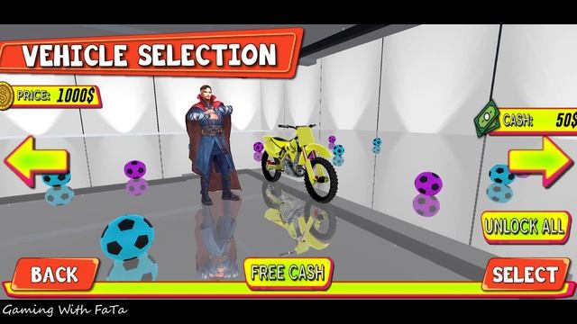 Superhero Tricky Bike Race #02 superhero bike racing game - Android Gameplay смотреть онлайн