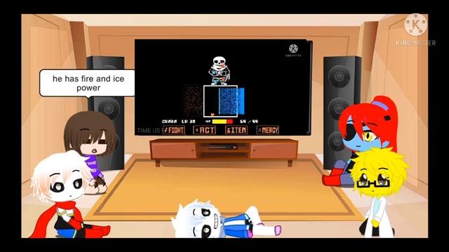 Undertale react to Ink Sans AU Fight P1 (VERSION 0.39) смотреть онлайн