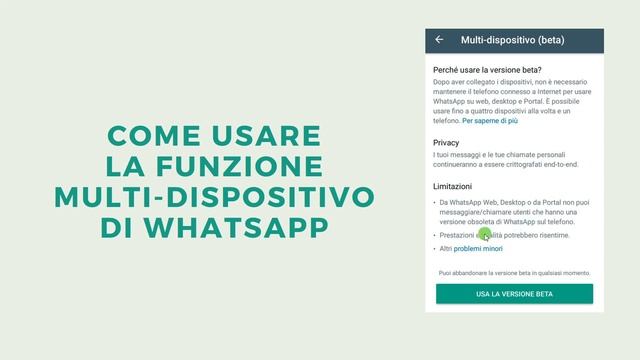 Come attivare la versione Beta di Whatsapp per utilizzare fino a 4 dispositivi e senza connessione! смотреть онлайн