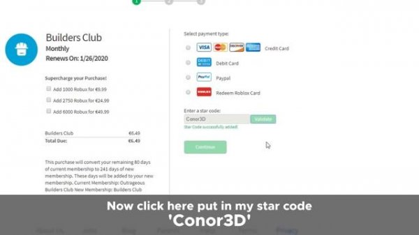 USE MY STAR CODE TO SUPPORT THE CHANNEL | Roblox