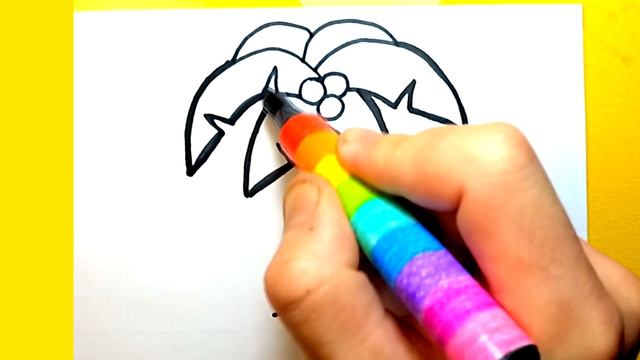 How to draw Palm easy for kids смотреть онлайн