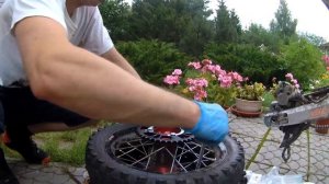 Питбайк замена звезды и покрышки САМОСТОЯТЕЛЬНО