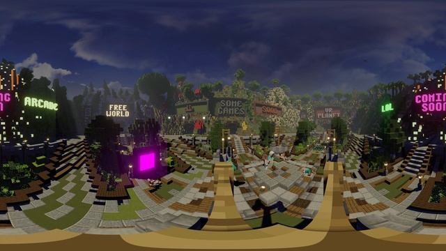 I Put a 360° Hidden Camera in the Lobby - Minecraft Animation [VR] 4K Video смотреть онлайн