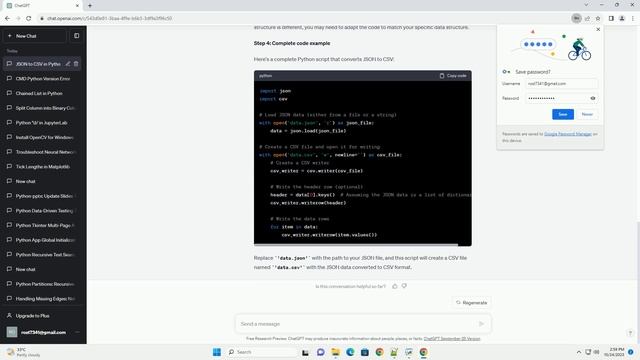 convert JSON to CSV in python3 смотреть онлайн
