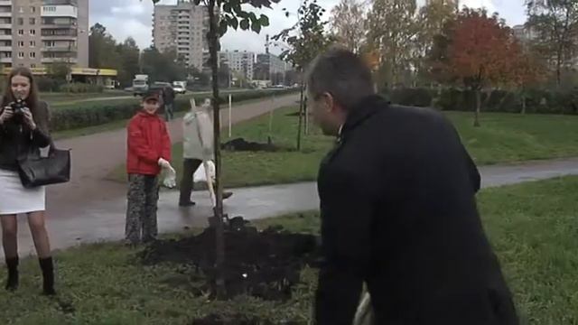 Катя и Юра сажают деревья смотреть онлайн