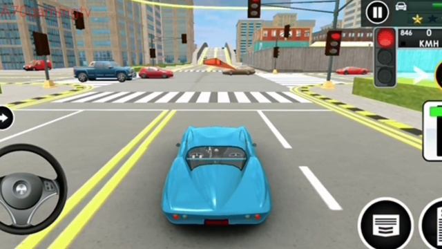 car driving school simulator| driver's license examination simulation Android Gameplay| game video смотреть онлайн