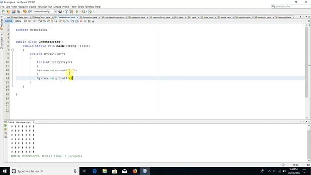 Printing checkerboard design in java netbeans смотреть онлайн