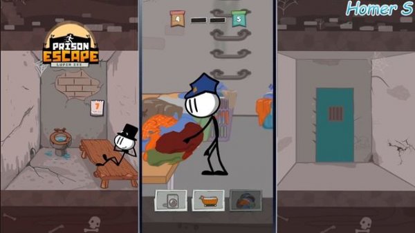 Prison Escape: Stickman Story - Walkthrough, puzzle, conundrum, jigsaw - Games for iOS and Android.