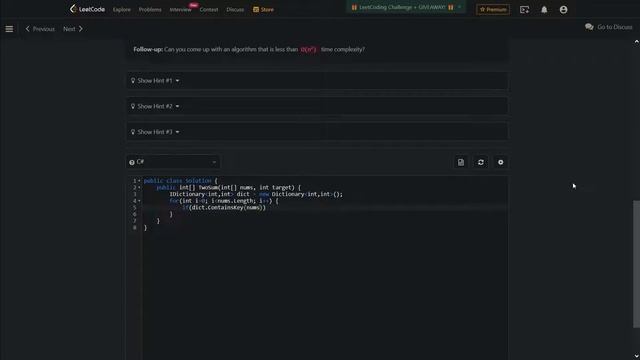 Two Sum - Leetcode смотреть онлайн